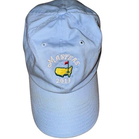 Masters Accessories - Masters 2013 Light Blue Golf Tournament Hat - 100% Cotton